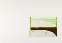 Ohne Titel, 2022, �lkreide auf Papier, 29,7 x 42 cm
