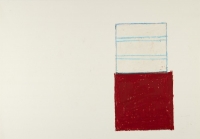 Ohne Titel, 2022, �lkreide auf Papier, 29,7 x 42 cm
