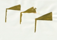 Ohne Titel, 2024, Acryl auf Papier, 21 x 29,5 cm
