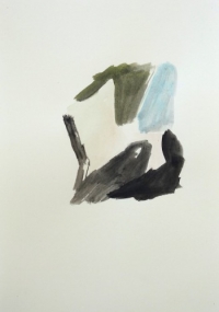 Ohne Titel, 2026, Acryl auf Papier, 29,5 x 21 cm
